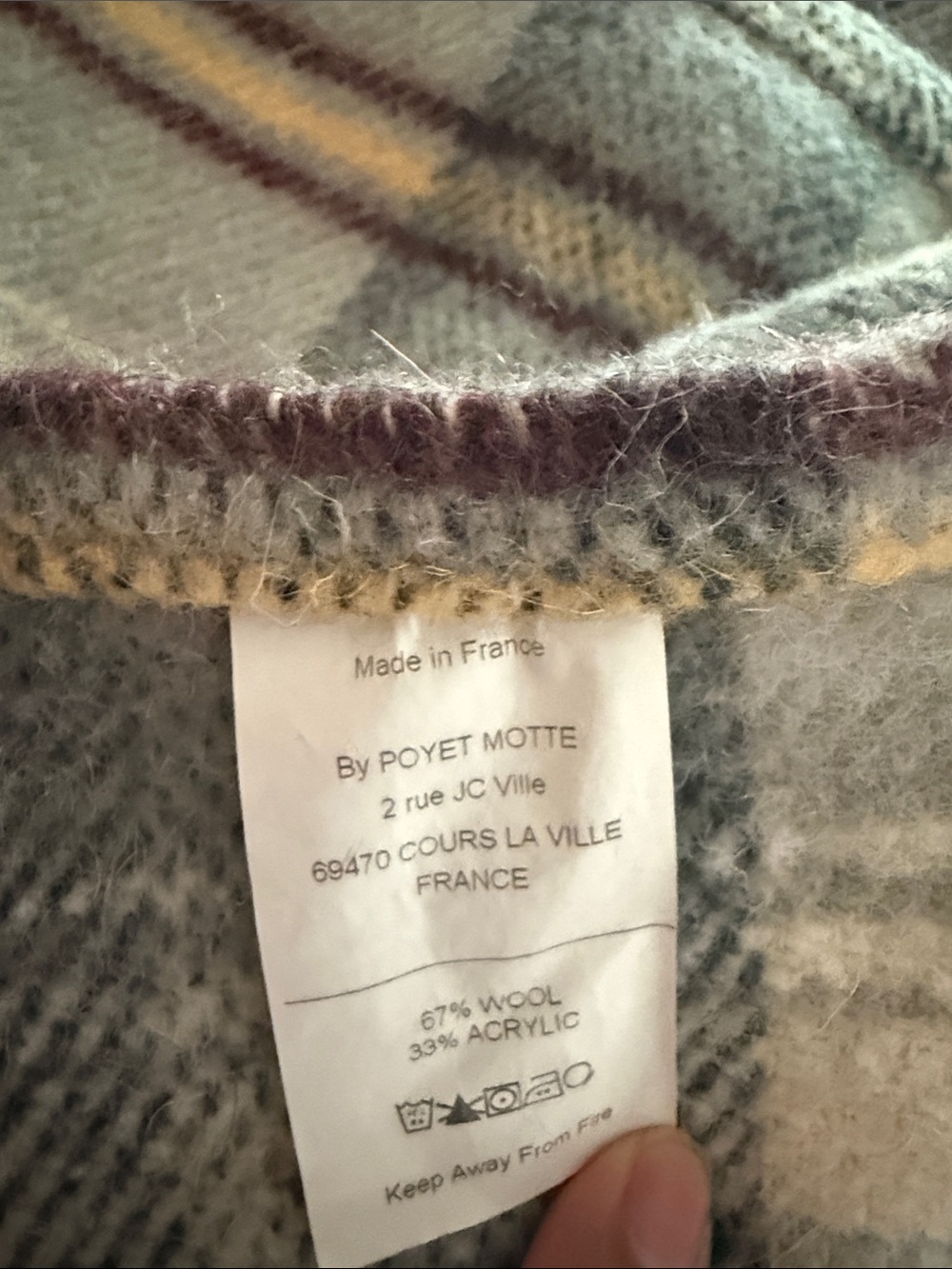 King Size Poyet Motte blanket. Made in France. - Picture 2 of 5